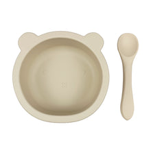 Load image into Gallery viewer, SALE - Little Bear Silicone Suction Bowl & Spoon