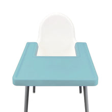 Load image into Gallery viewer, BABY BLUE Highchair Coverall Silicone Placemat 2.0 | IKEA Antilop Mats High Chair Place Mat