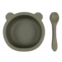 Load image into Gallery viewer, SALE - Little Bear Silicone Suction Bowl & Spoon