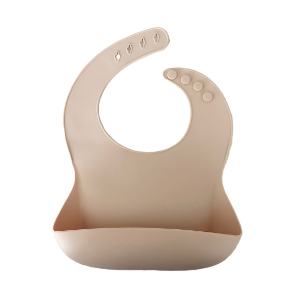 Almond Silicone Bib