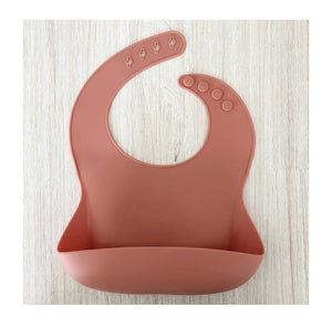 Salmon Silicone Bib