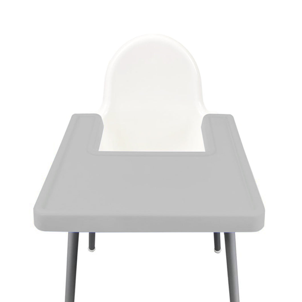 STEEL GREY Highchair Coverall Silicone Placemat 2.0 | IKEA Antilop Mats High Chair Place Mat