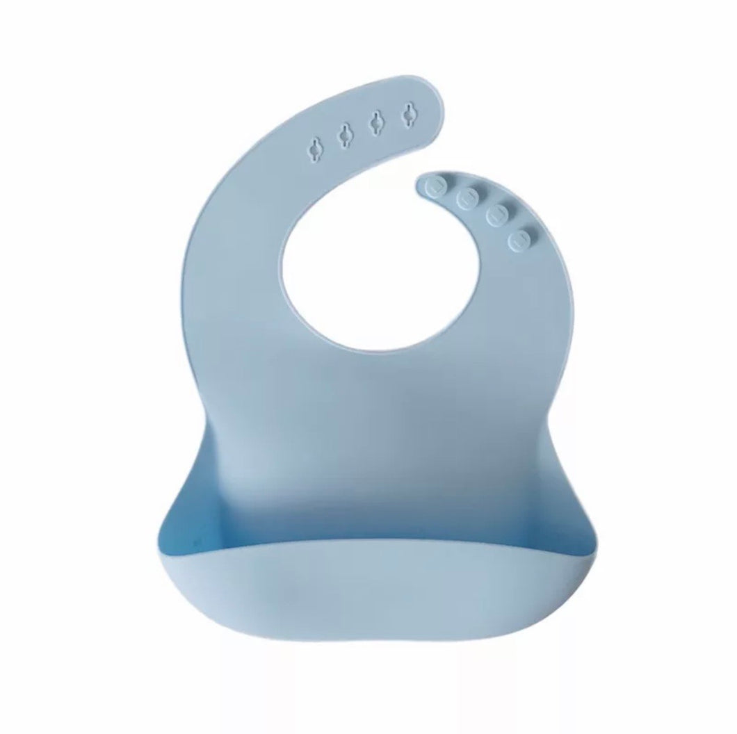 Baby Blue Silicone Bib