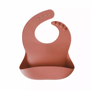 Salmon Silicone Bib