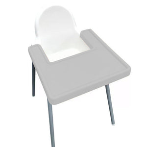 STEEL GREY Highchair Coverall Silicone Placemat 2.0 | IKEA Antilop Mats High Chair Place Mat