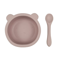 Load image into Gallery viewer, SALE - Little Bear Silicone Suction Bowl &amp; Spoon

