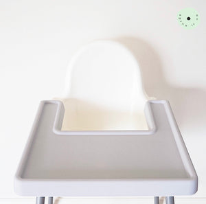 STEEL GREY Highchair Coverall Silicone Placemat 2.0 | IKEA Antilop Mats High Chair Place Mat